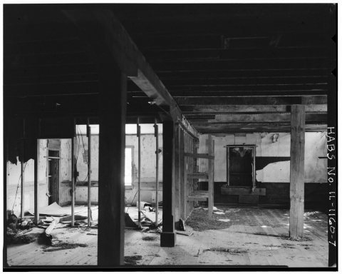 VIEW FROM NORTH, CENTRAL AREA, UPPER LEVEL - Baumgartner Creamery, U.S. Route 45