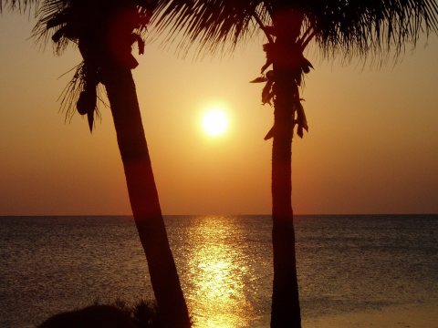 Sunset viewed from