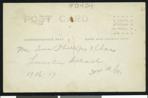 Third- and fourth-grade clases at the Lincoln School, Centralia, Illinois, 1916-1917 (scl-mss064-0434~2)