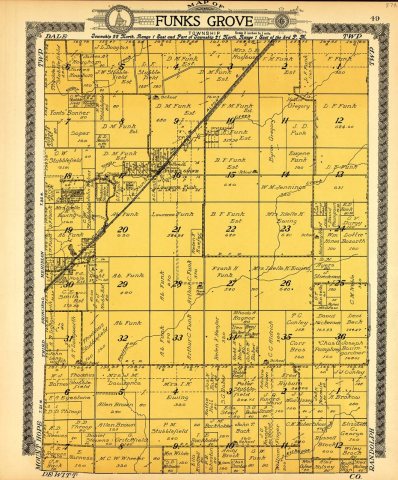Standard atlas of McLean County, Illinois, including a plat book of the villages, cities and townships of the county