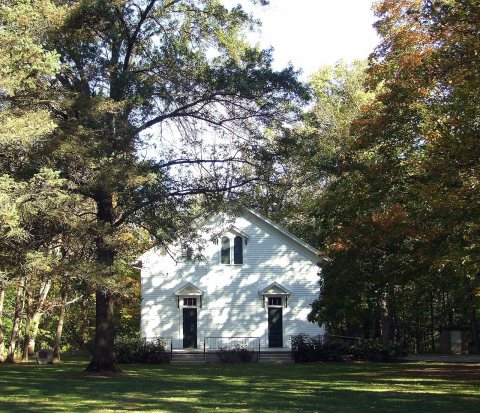 Funk's Grove Chapel. Historic Route 66. - 5210879134 (cropped)