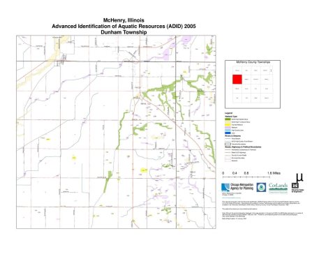 McHenry, Illinois, Advanced Identification of Aquatic Resources (ADID) 2005, Dunham Township – Dunham