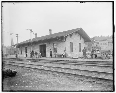 Station [of the Chicago and Alton Railroad] at Lemont, Ill