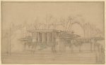 Architectural drawing for a theater ("playhouse") for Mr. and Mrs. Avery Coonley, 350 Fairbanks Road