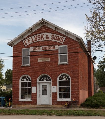 The old C.F. Lusk and Sons Dry Goods store