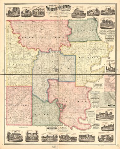 Map of White County, Illinois