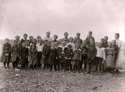 Jackson Center School, Circa 1915 - Jackson Township, Porter County, Indiana