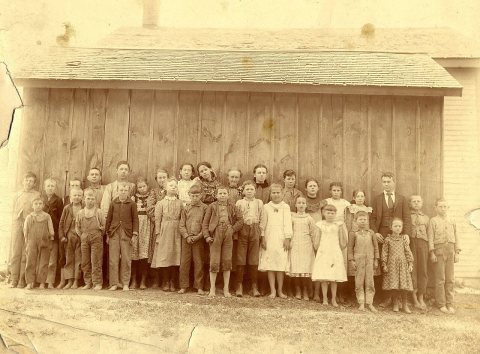 Jackson Center School, circa 1915 - Jackson Township, Porter County, Indiana