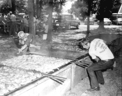 Barbecuing at the San Antonio's Rattlesnake Festival and Gopher Race