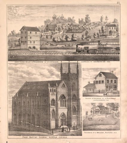 Atlas of Dearborn County, Indiana - to which is added a map of the state of Indiana, also an outline and rail road map …