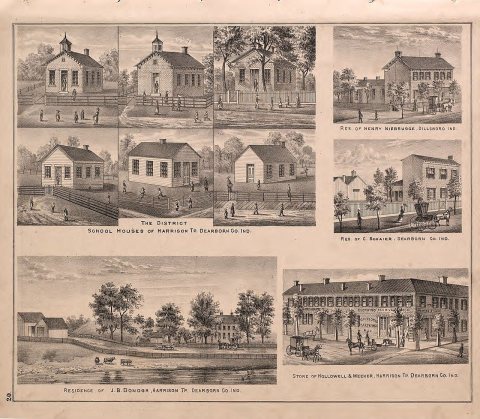 Atlas of Dearborn County, Indiana - to which is added a map of the state of Indiana, also an outline and rail road map …