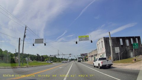 SB US 301 Overhead School Zone 20 mph dashcam