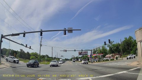 SB US 301 at Lake St CR 225 intersection dashcam