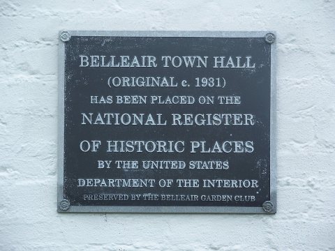 Belleair FL Town Hall plaque01