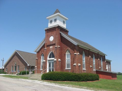 Salem Methodist Church north of Clinton