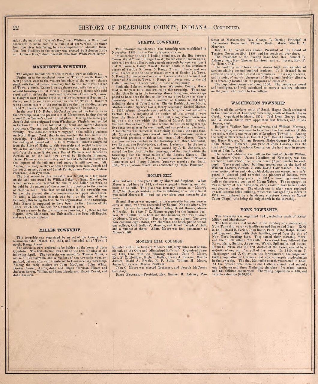 Atlas of Dearborn County, Indiana - to which is added a map of the state of Indiana, also an outline and rail road map …