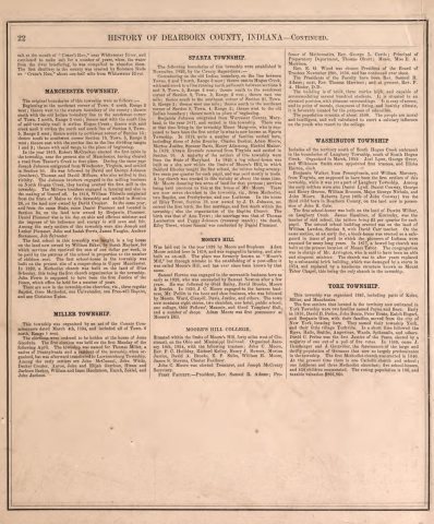Atlas of Dearborn County, Indiana - to which is added a map of the state of Indiana, also an outline and rail road map …