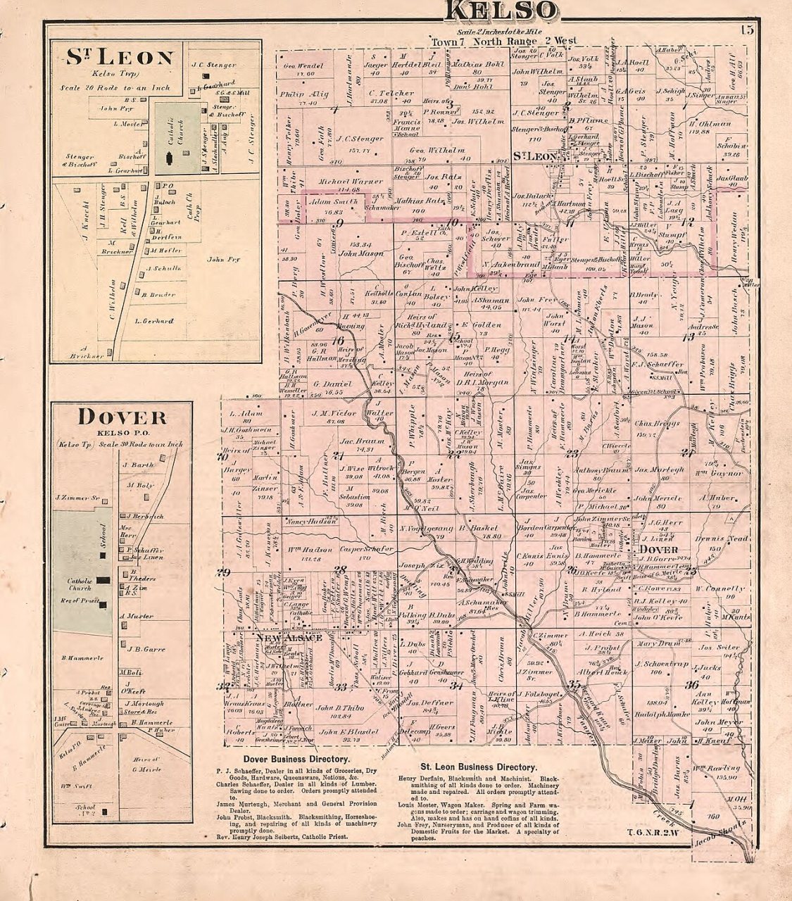Atlas of Dearborn County, Indiana - to which is added a map of the state of Indiana, also an outline and rail road map …
