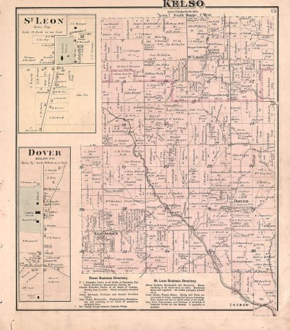 Atlas of Dearborn County, Indiana - to which is added a map of the state of Indiana, also an outline and rail road map …