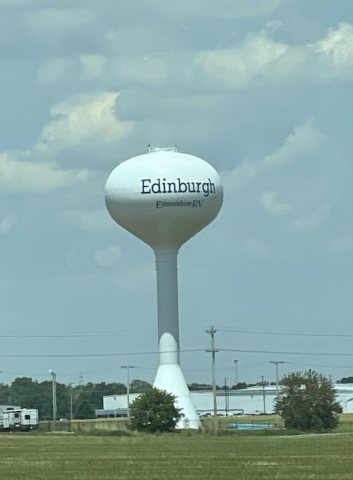 Edinburgh, Indiana, water tower - May 2022 - Sarah Stierch
