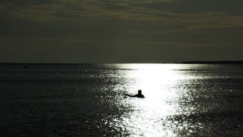 Mexico Beach FL Blue Sky ^ White Sand Beach 2011 with Kayak