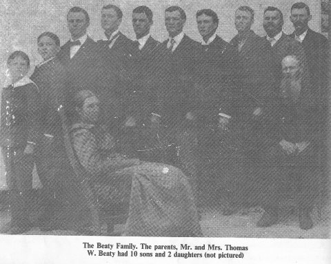 Beaty Family of early 1900's Jennings, Florida