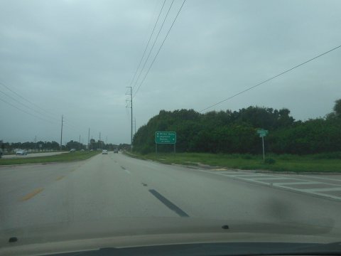 EB FL 540; 3-Line Directional Sign before US 17