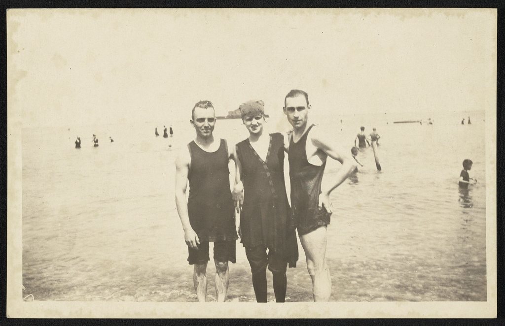 Bathing at Lake James, Indiana