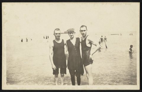 Bathing at Lake James, Indiana