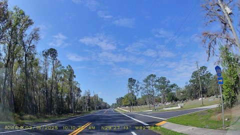 FL24 SB Directional road sign CR32B, Bronson dashcam