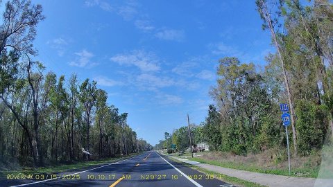 FL24 SB Road junction CR32B, Bronson dashcam