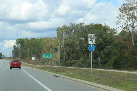 SR79 Hurricane Evaculation Route Sign at