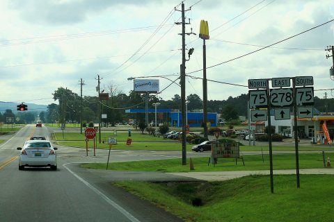 US278 East - AL75 Signs - Sneed