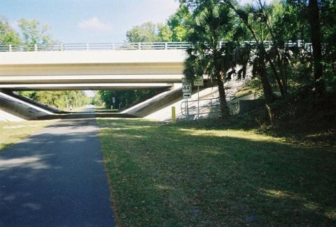 Northbound Withlacoochee State Trail-FL 44 Bridge