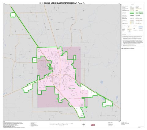 2010 Census Urban Cluster Reference Map for
