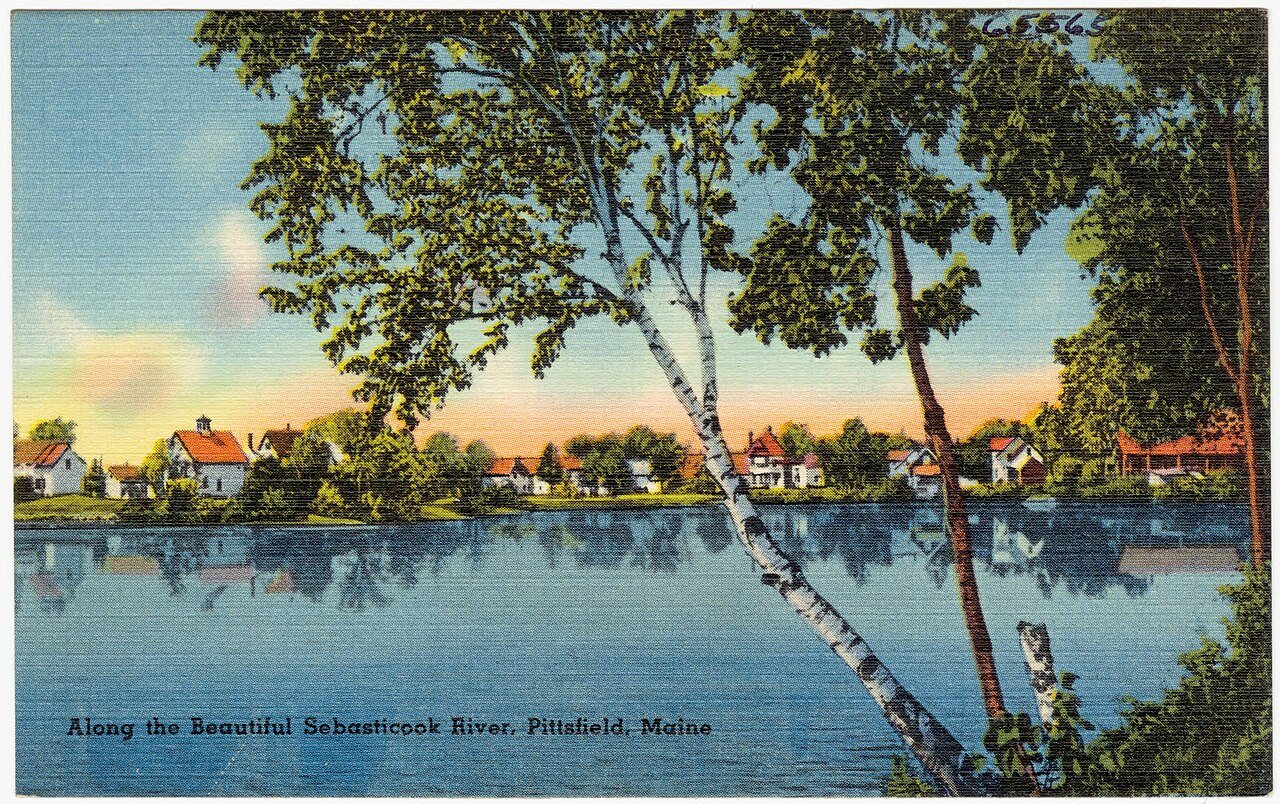 Along the beautiful Sebasticook River, Pittsfield, Maine (65565)