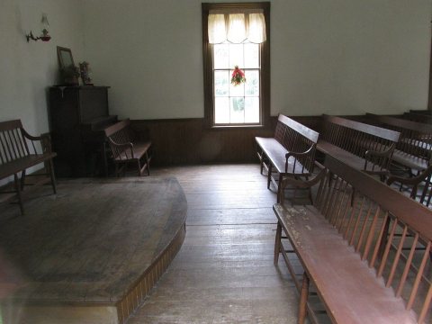 Old Church, Medford, Maine, internal view image 3