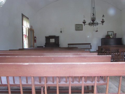 Old Church, Medford, Maine, internal view image 1
