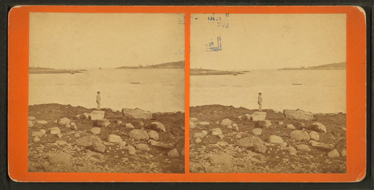 Entrance to Owl's Head Harbor.Alternate Title: Stereoscopic views of Rockland and Vicinity. 49