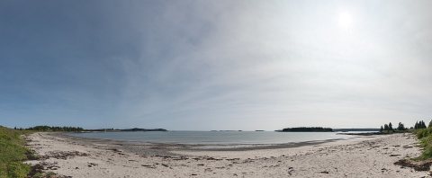 Roque Bluffs Beach - Roque Bluffs State Park, Roque Bluffs, Maine, USA - September 26, 2023