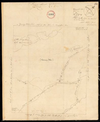 Plan of Gray, Me. (New Boston), made by Nathaniel Wilson, dated June 19, 1795. - DPLA - 1ae646be91fdd3a73672275fa8f46e1a