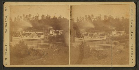 Steamboat.Alternate Title: Bridgton and vicinity