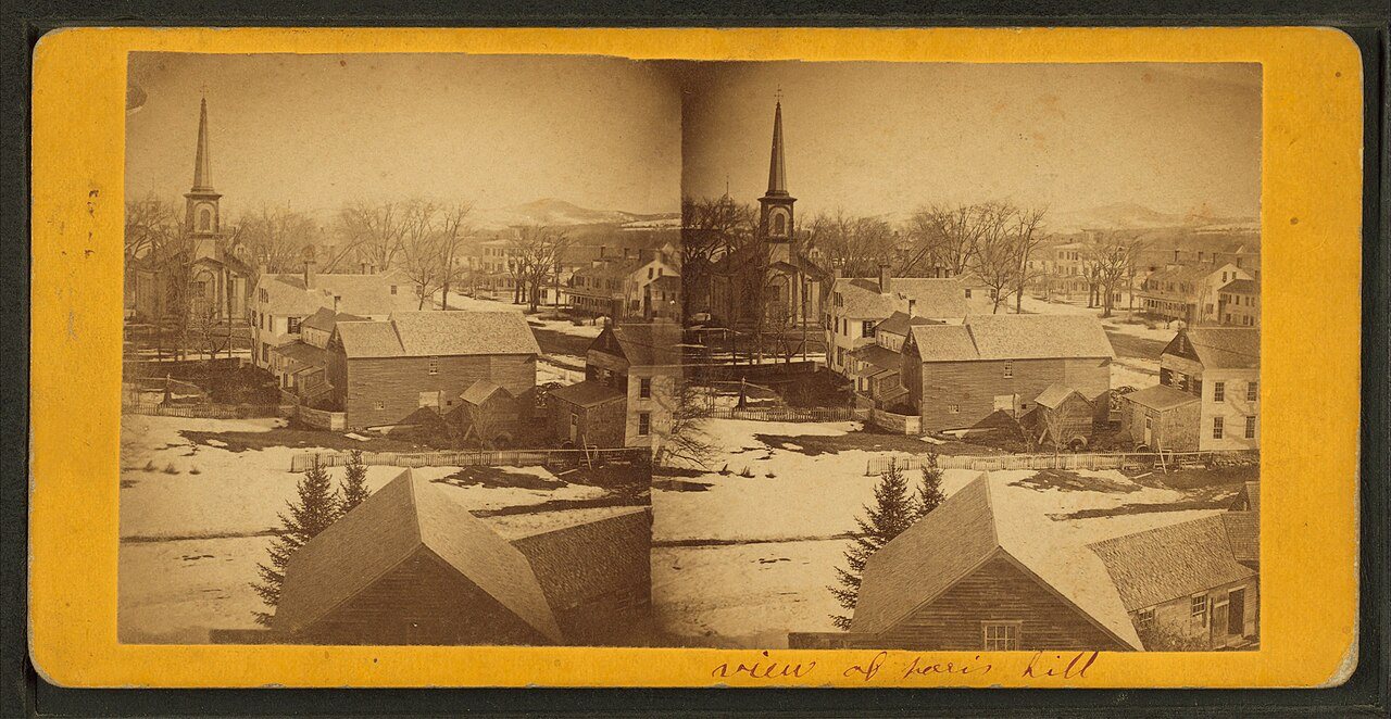 View of Paris Hill, Oxford County, Maine