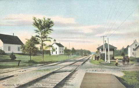 Town Hall, School and Railway Station