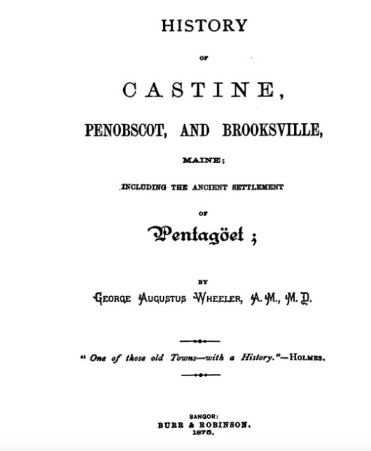 History of Castine Penobscot and