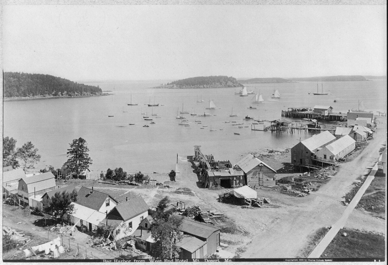 Bar Harbor from West End Hotel, Mt. Desert, Maine