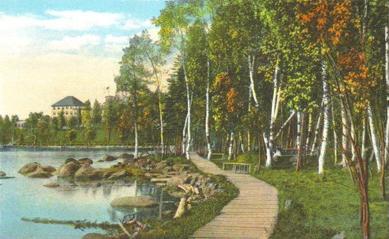 Boardwalk to Rangeley Lake House