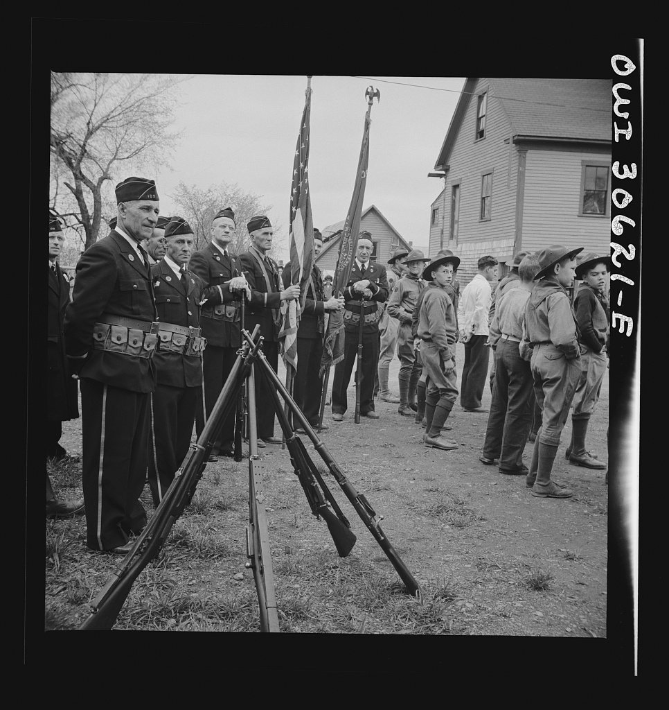 Ashland, Aroostook County, Maine. Memorial Day ceremonies