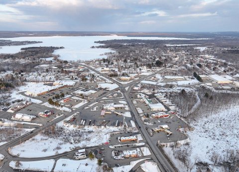 Newport, Maine aerial view 2025