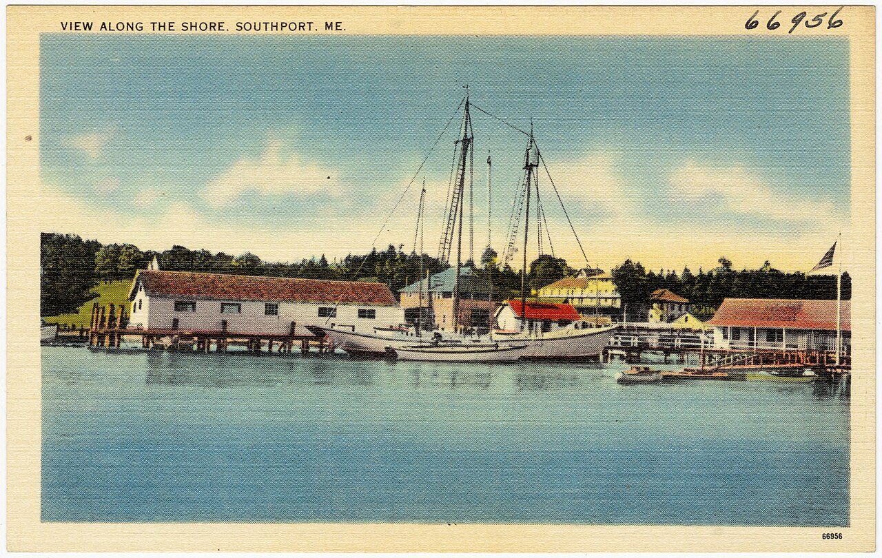View along the shore, Southport, Me (66956)